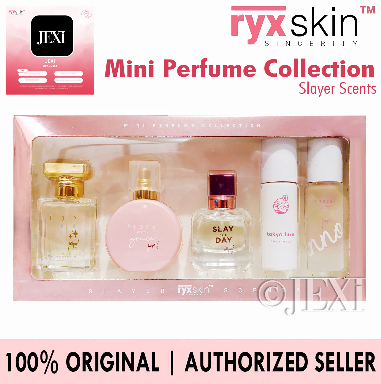 Ryx Mini Perfume Collection Slayer Scents (Tokyo Luxe 10ml, Pure