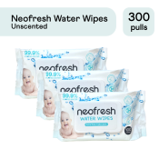 Neofresh Unscented Baby Wipes, Pack of 3 (300 Pulls)