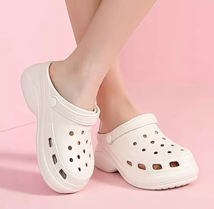 Crocs OG Classic Bae Clogs Heels beach walk Slides sandals for women #C01 |  Lazada PH