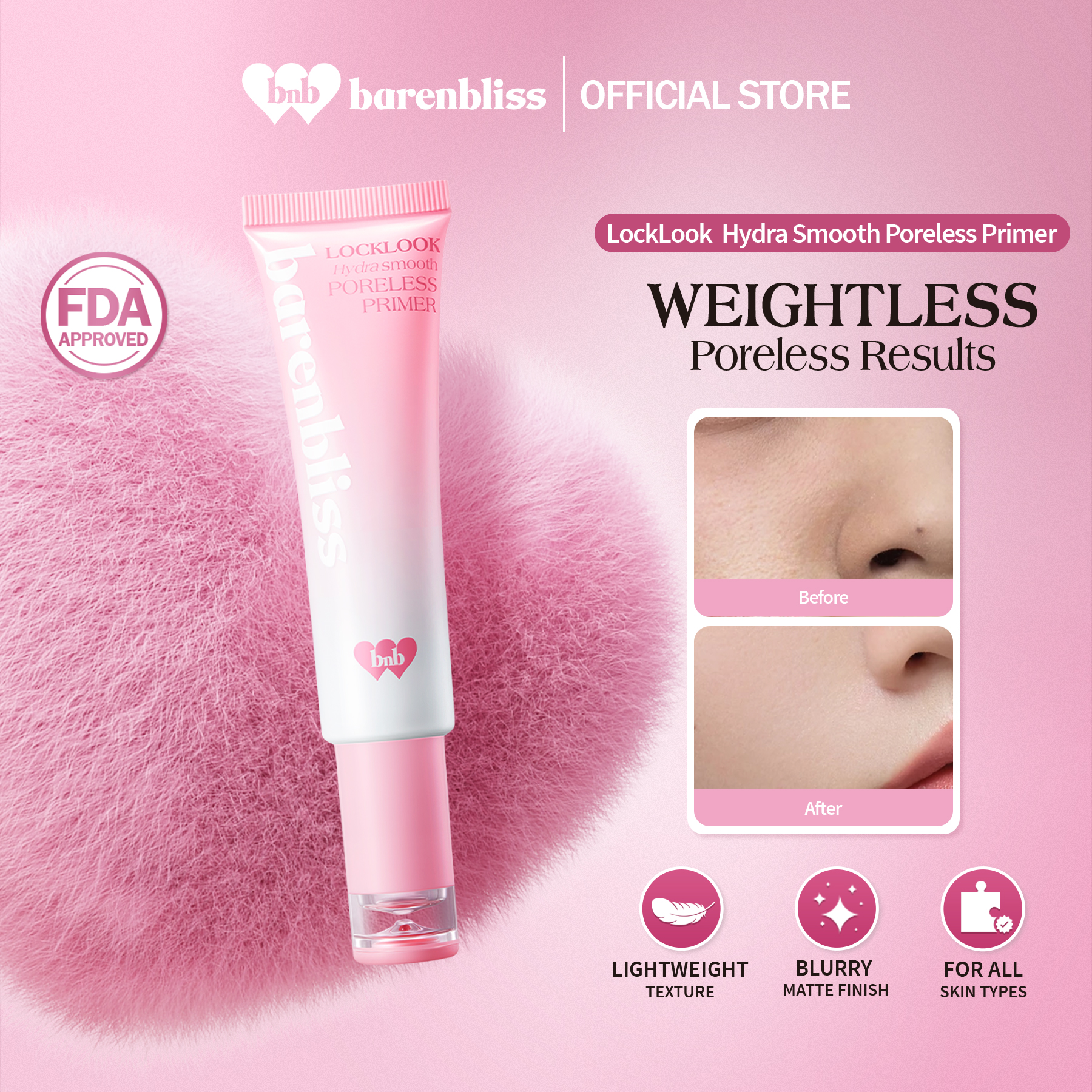 Discount on Barenbliss  shoes - SKU: barenbliss BNB Locklook Hydra Smooth Poreless Primer