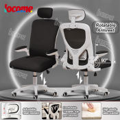 Ergonomic Mesh Gaming Chair with Adjustable Armrests - High Back