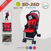 Apruva SD-25D Keiryo Red Baby Stroller