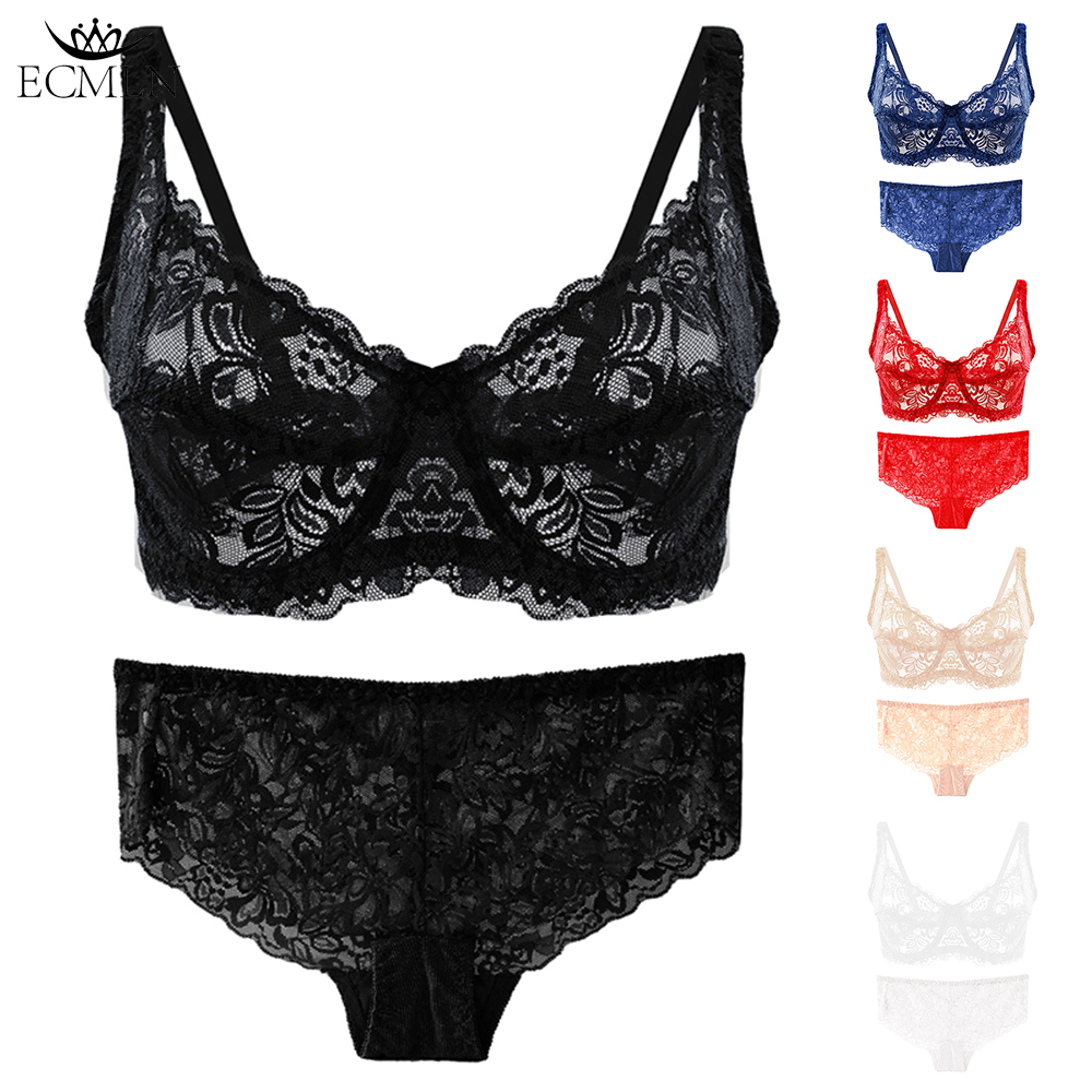 Sexy Lace Bra Set Women Top+ panty Set Push Up Bra panties Underwear Briefs  Lingerie Cup B 9118SET