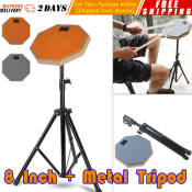 Beginner Practice Drum Set with Stand and Drumstick, 8"