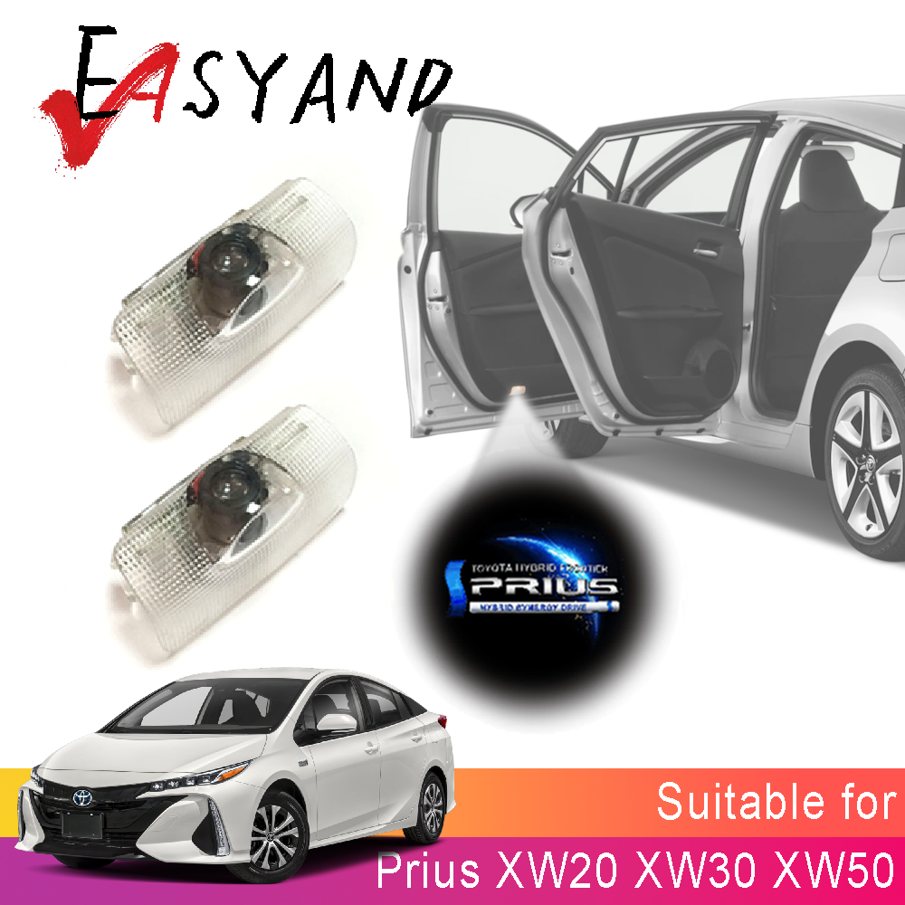 2pcs Car Door Welcome Light for Toyota Prius Xw30 Xw40 Led Laser Logo Projector with Original Mounted Interior Lamp ราคา 259 บาท*ส่งฟรี
