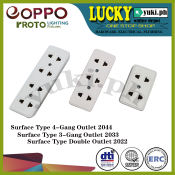 EOPPO Surface Type Outlet - 2/3/4 Gang or Double
