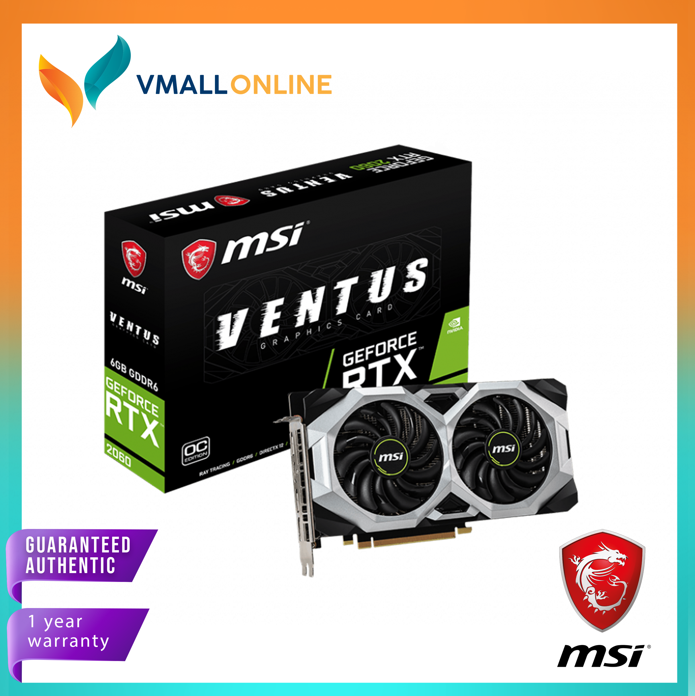 6g Oc 2060 Xs Ventus Oc 6gb Msi Geforce Rtx 2060 Ventus Oc