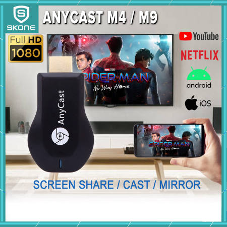 AnyCast Chromecast M12 PLUS WiFi Dongle Receiver - 1080P HDMI