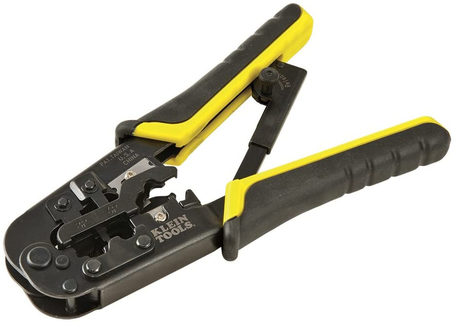 Klein Tools 52767 VDV226-011-SEN Crimper, All-in-One Ratcheting Modular  Data Cable Crimper Wire Stripper Wire Cutter, for RJ45, CAT5e, CAT6,  CAT6A Yellow/Black Lazada PH