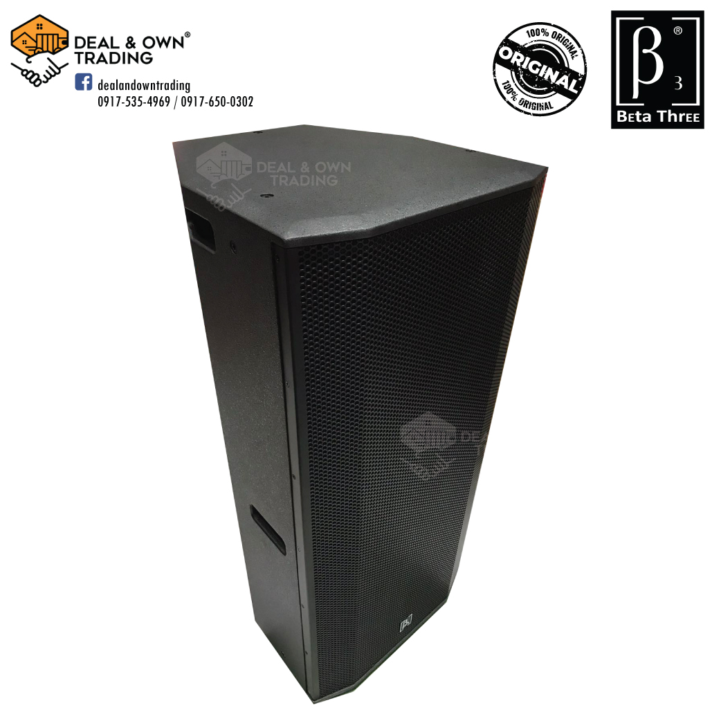 Beta Three TW215A Active Speaker with 2X15" Woofer & 3" Driver