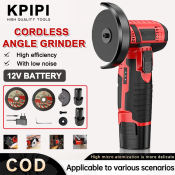 12V Cordless Angle Grinder Brushless Cutter Portable Power Tool