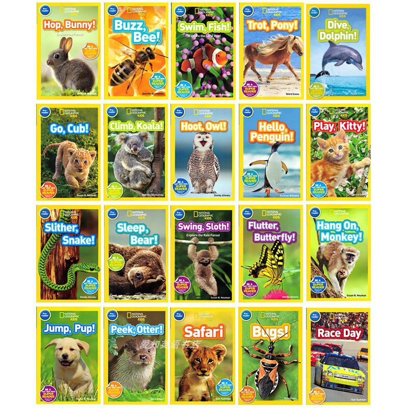 92 books English picture book National Geographic Kids pre level 1