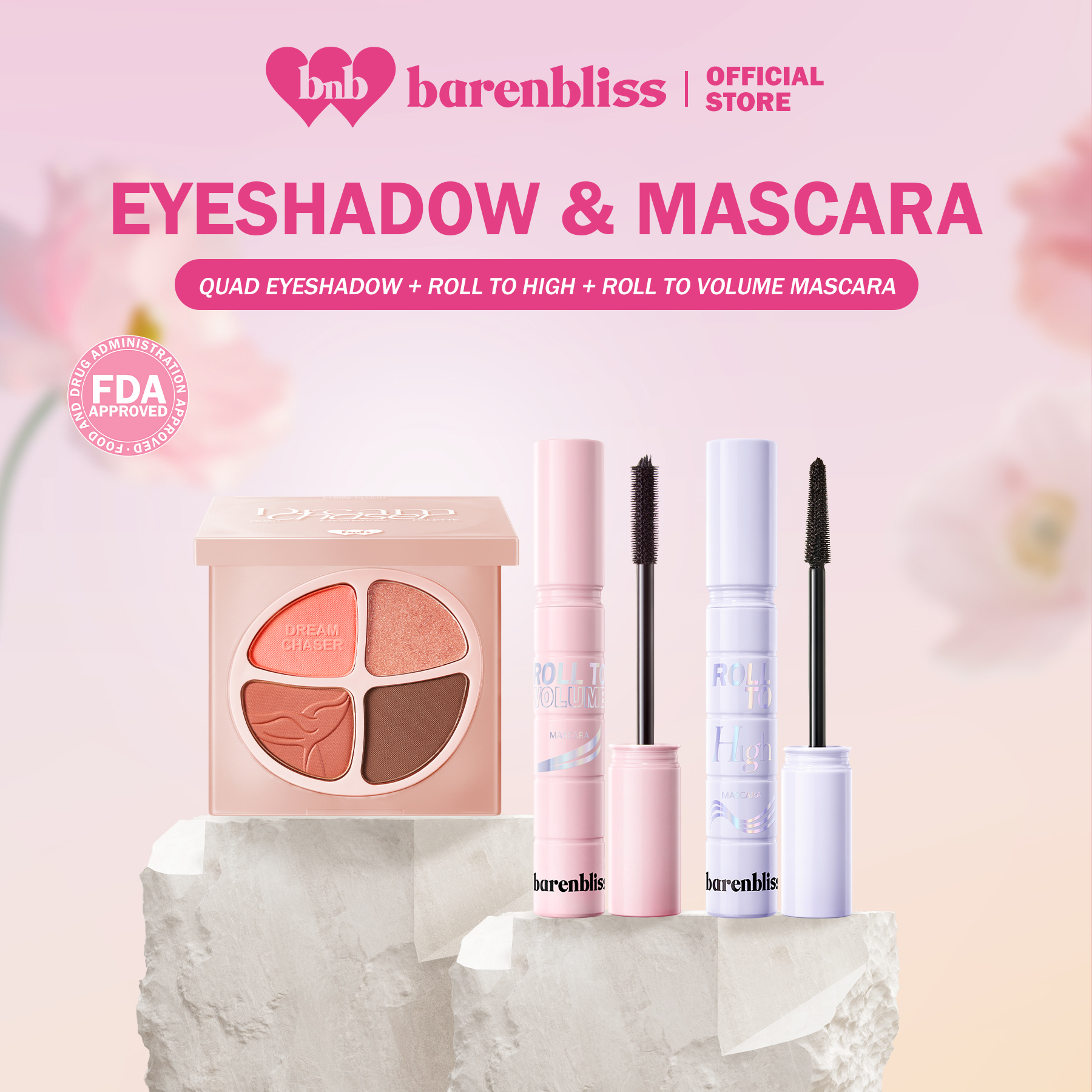 Discount on Barenbliss  shoes - SKU: barenbliss BNB  Dream Chaser Quad Eyeshadow Palette | Pigmented | Matte & Shimmer | Multi-use + Masc