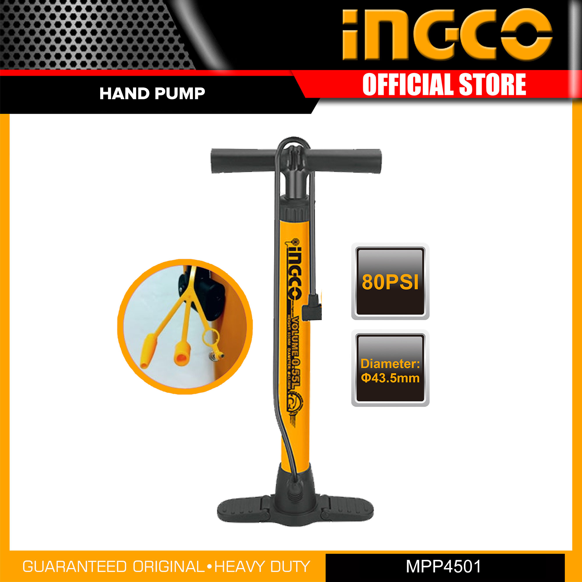 Ingco tyre store inflator