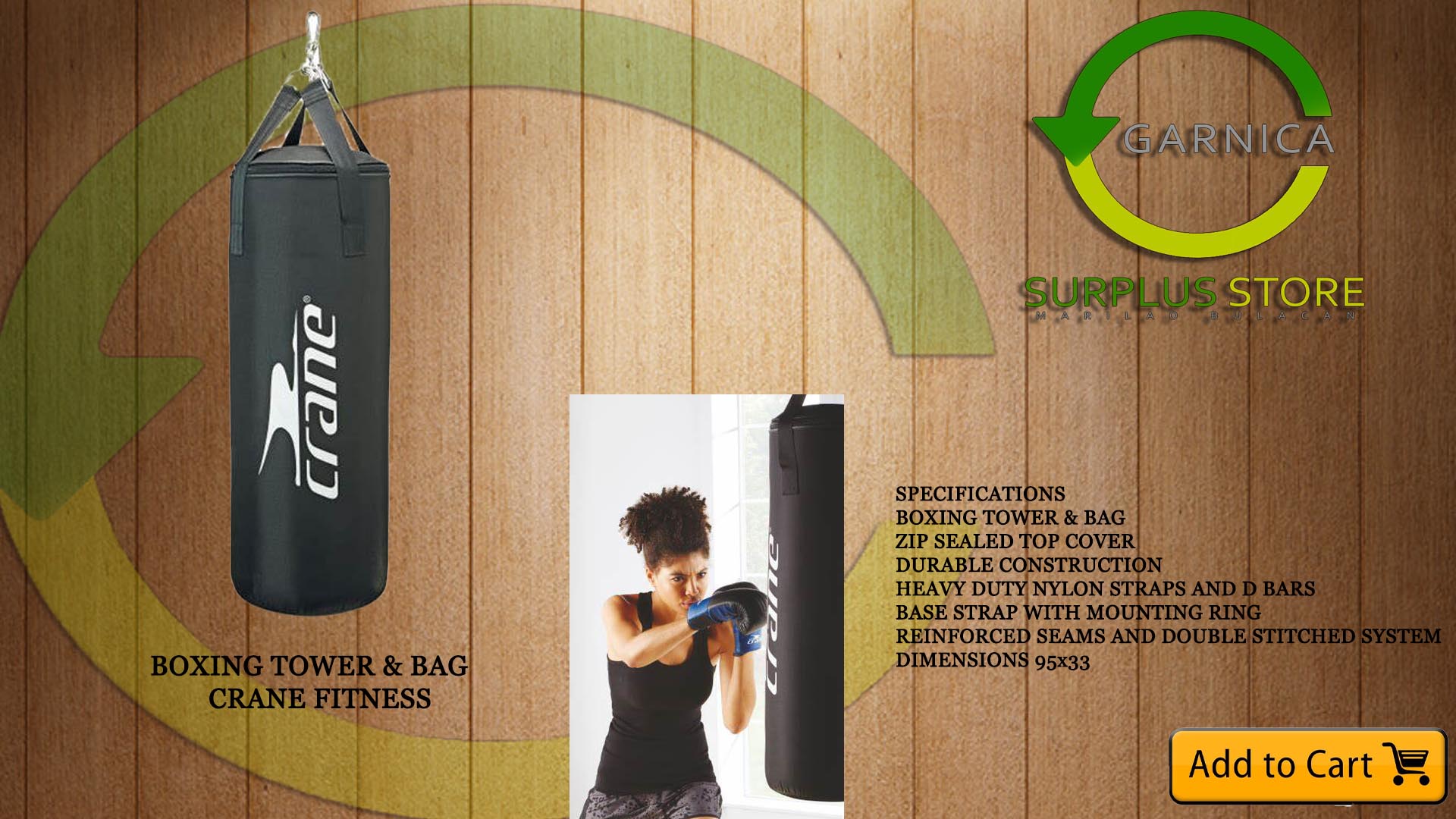 Crane store punch bag