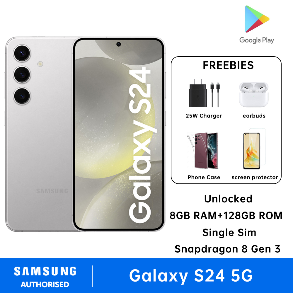 Samsung Galaxy S24 5G US Version Single Sim 8GB RAM + 128GB ROM Cell Phone Android Smartphone Snapdragon 8 Gen 3