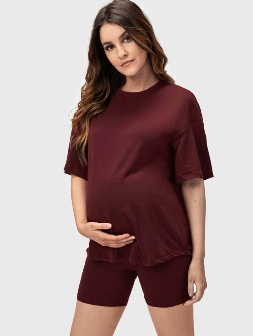 2XL to 4XL Knitted Maternity Leggings Plus Size