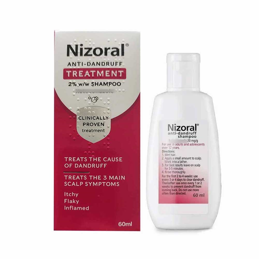 【Ready Stock】60ml Nizoral Anti-dandruff Shampoo Treats and Prevents Dandruff Hair Accessories