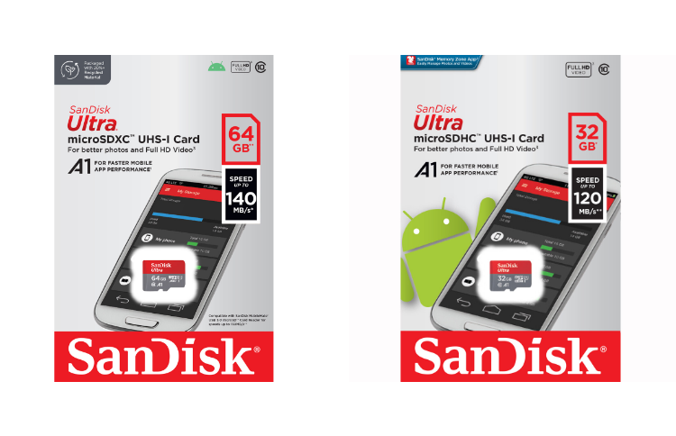 มุมมองเพิ่มเติมของสินค้า Sandisk Ultra microSD Card SDXC ความเร็วอ่าน 140MB/s ความจุ 64GB Class 10 A1 (SDSQUAB-064G-GN6MN) เมมโมรี่ การ์ด แซนดิส Memory ใส่ โทรศัพท์ แท็บเลต เครื่องเล่นเกมส์ ประกัน 10ปี