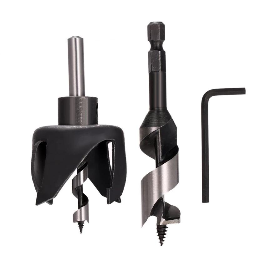 Asaki 3679 Wood Door Lock Installation Hole Saw Kit 3 Pcs