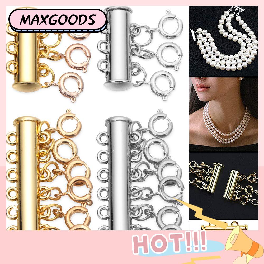 5Pcs Strand Necklace Detangler Untangling Layered Necklace Clasp Spacer For  Women Multi Strand Necklace Jewelry Accessories