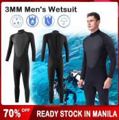 3mm Men's Wetsuit - High Quality Diving Suit 