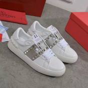 Valentino White/Grey Sneakers - Authentic Unisex Shoes