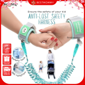 BESTMOMMY Baby Walker Safety Harness with Anti-Lost Wrist Link