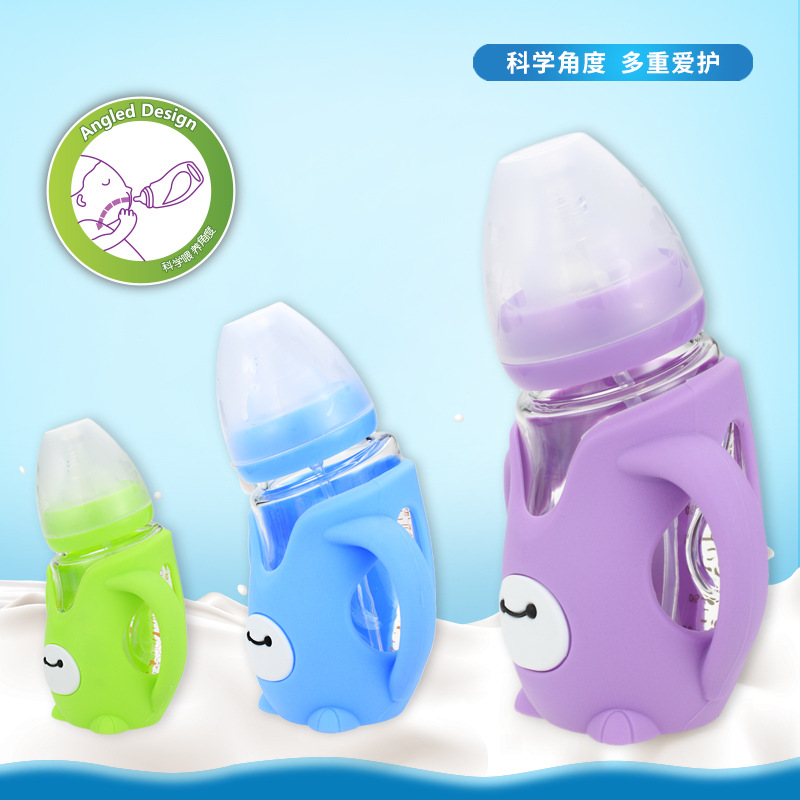 baby feeding bottle glass