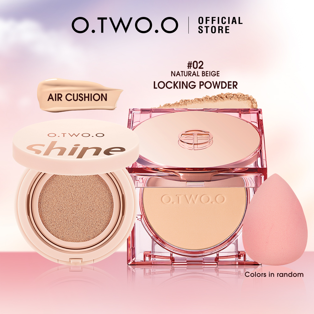 Discount on O.TWO.O  shoes - SKU: O.TWO.O Multi-Function Face Makeup Set Oil Control Powder Waterproof Long-lasting BB Cream Matte Fin