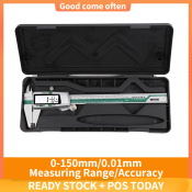 LCD Digital Stainless Steel Vernier Ruler - Measuring Range 0-150mm