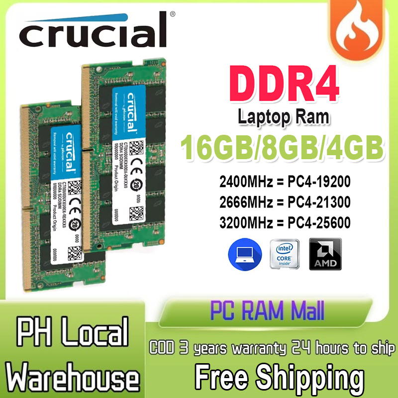 Crucial 16gb Ddr4 2400 Crucial Crucial 16gb Laptop Ram 16gb Ddr4