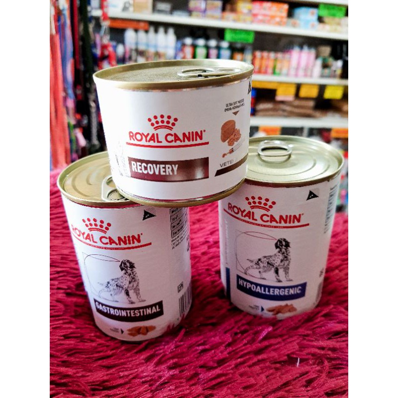 ROYAL CANIN RECOVERY/ ROYAL CANIN HYPOALLERGENIC / GASTROINTESTINAL/  RENAL/URINARY S/O WET FOOD