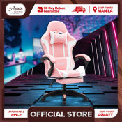 Amaia Pink Leather Gaming Chair