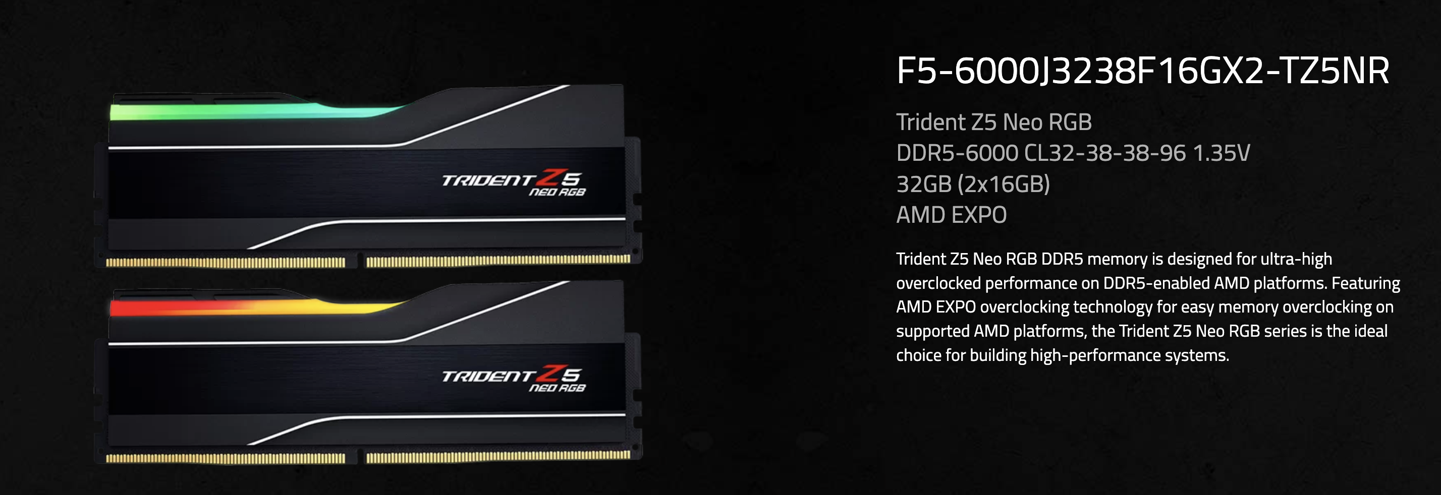 Desktop Memory - Trident Z5 Neo (DDR5/AMD EXPO) - G.SKILL