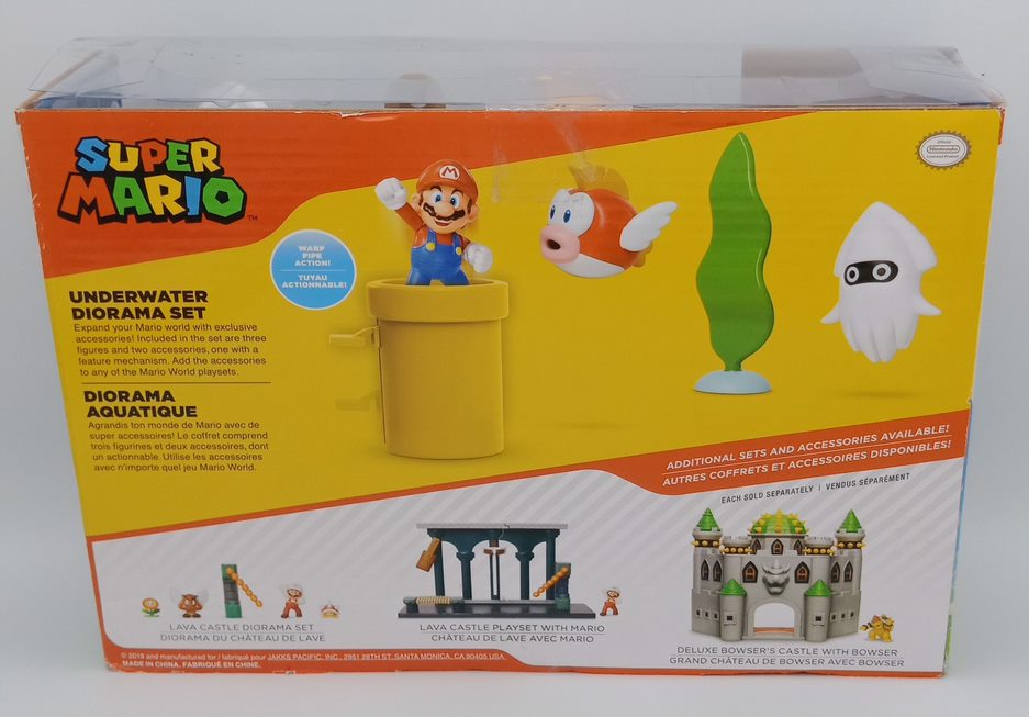 Mario underwater diorama discount set