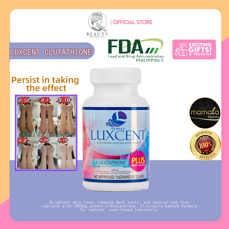 luxcent glutathione price philippines Luxcent Glutathione 1800 Mg Supplement for Effective Whitening & Tight Firm  Skin 60 Capsules Japanese Formula