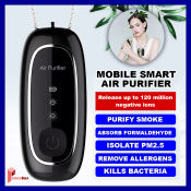 PHONEBOX Portable Wearable Air Purifier Necklace - Cherry Ionizer