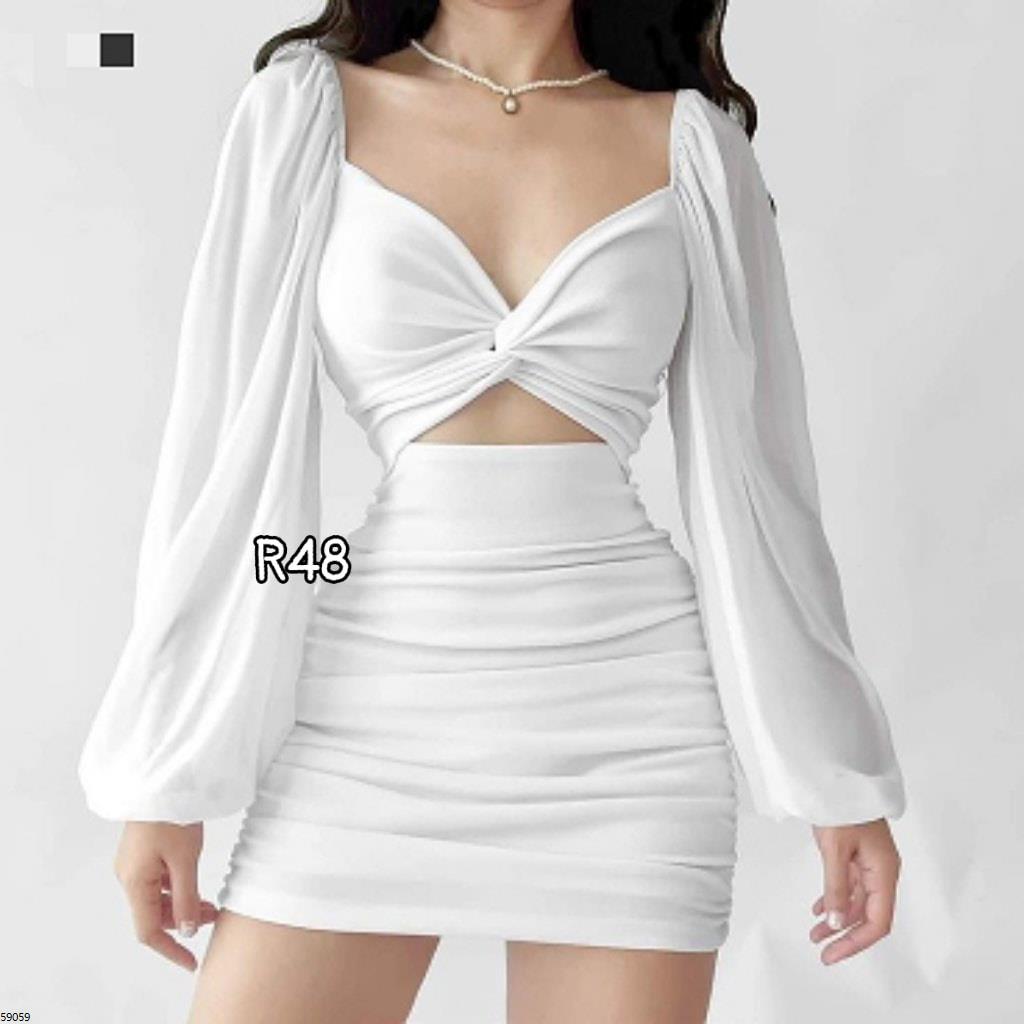 Buy Shein White Long Dress online 