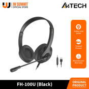 A4Tech FH-100U Lightweight USB Wired On Ear Headset