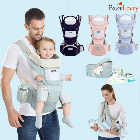 BabeLovey Baby Carrier - Comfortable and Versatile Sling Backpack