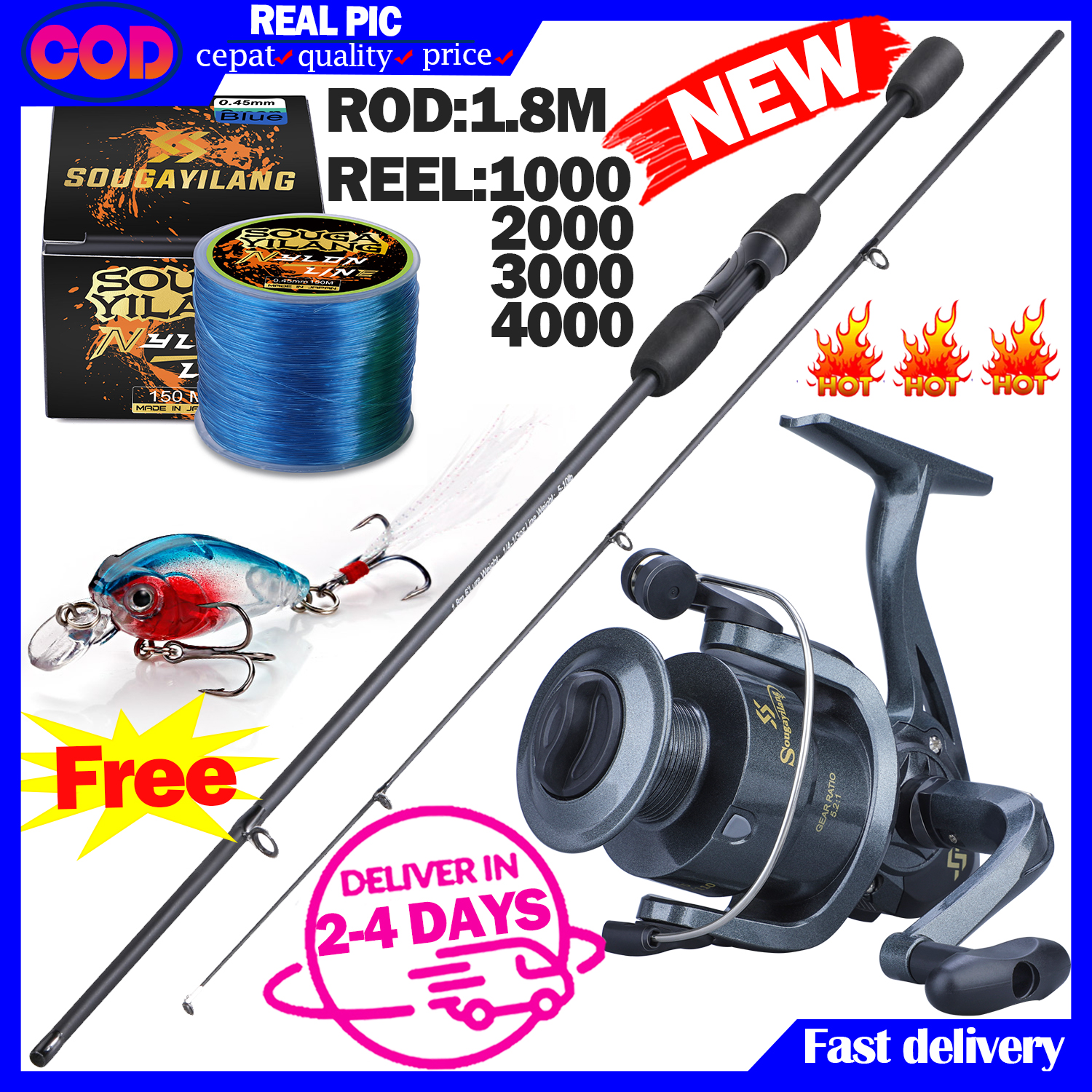 Shop Ultralight Rod And Reel 2 Section with great discounts and