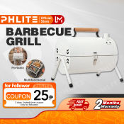 PHLife Portable Stainless Steel BBQ Grill with Double-Sided Grilling