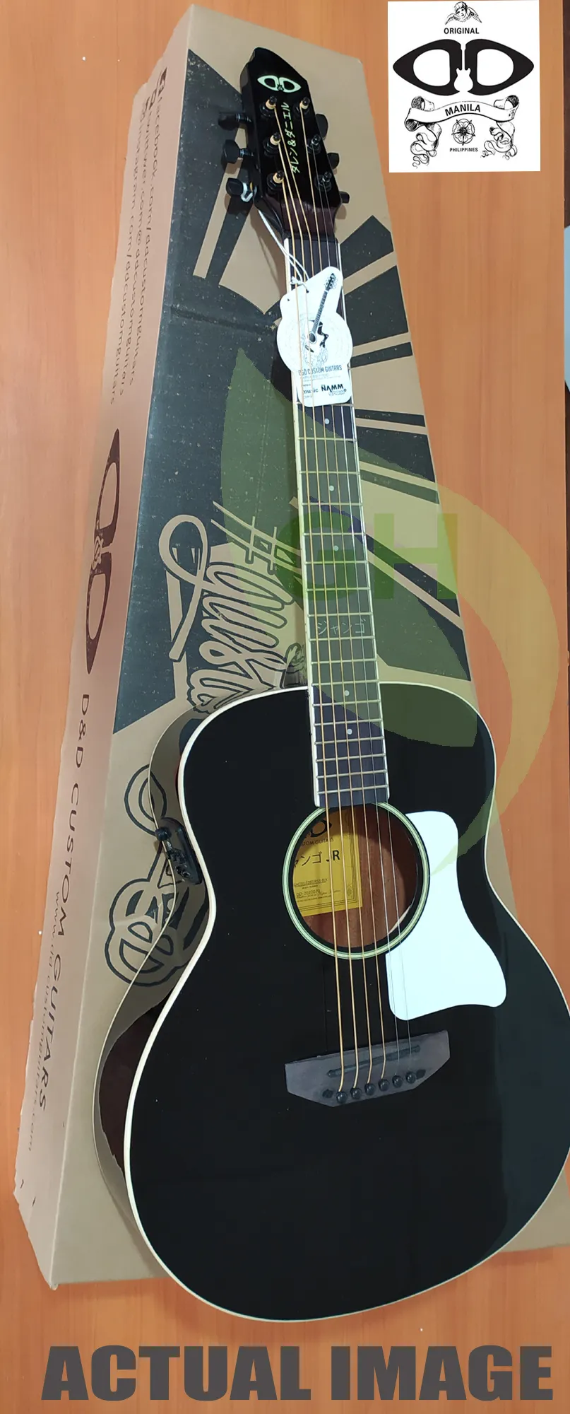 Fender Junior Acoustic Guitar - Acoustic Guitar D D Django Jr Tokyo Limited Black Edition With Pickup Alternative Brand To Davison Fender Hofner Schecter Sterling Gibson Ibanez Dean Squier Global Filmore Skywing Alp Thomson Epiphone Riverhead Yamaha Davis