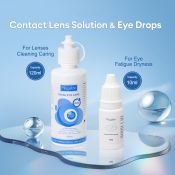 Contact Lens Solution & Eye Drops Set - 10ML & 120ML