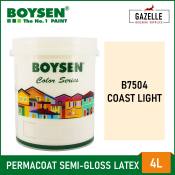 Boysen Permacoat Semi-Gloss Latex Paint - 4L