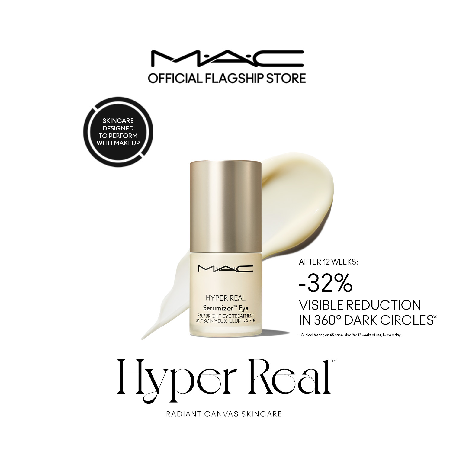 Discount on M·A·C  shoes - SKU: MAC Hyper Real Serumizer Eye 15ml hydrating tightening dark circles eye treatment