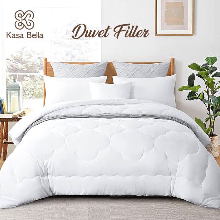 Kasa Bella White Comforter - Bedding Insert for All Sizes