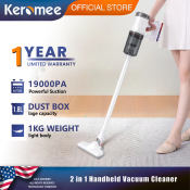 Keromee Cordless Vacuum Cleaner - Lightweight 3-in-1 Stick