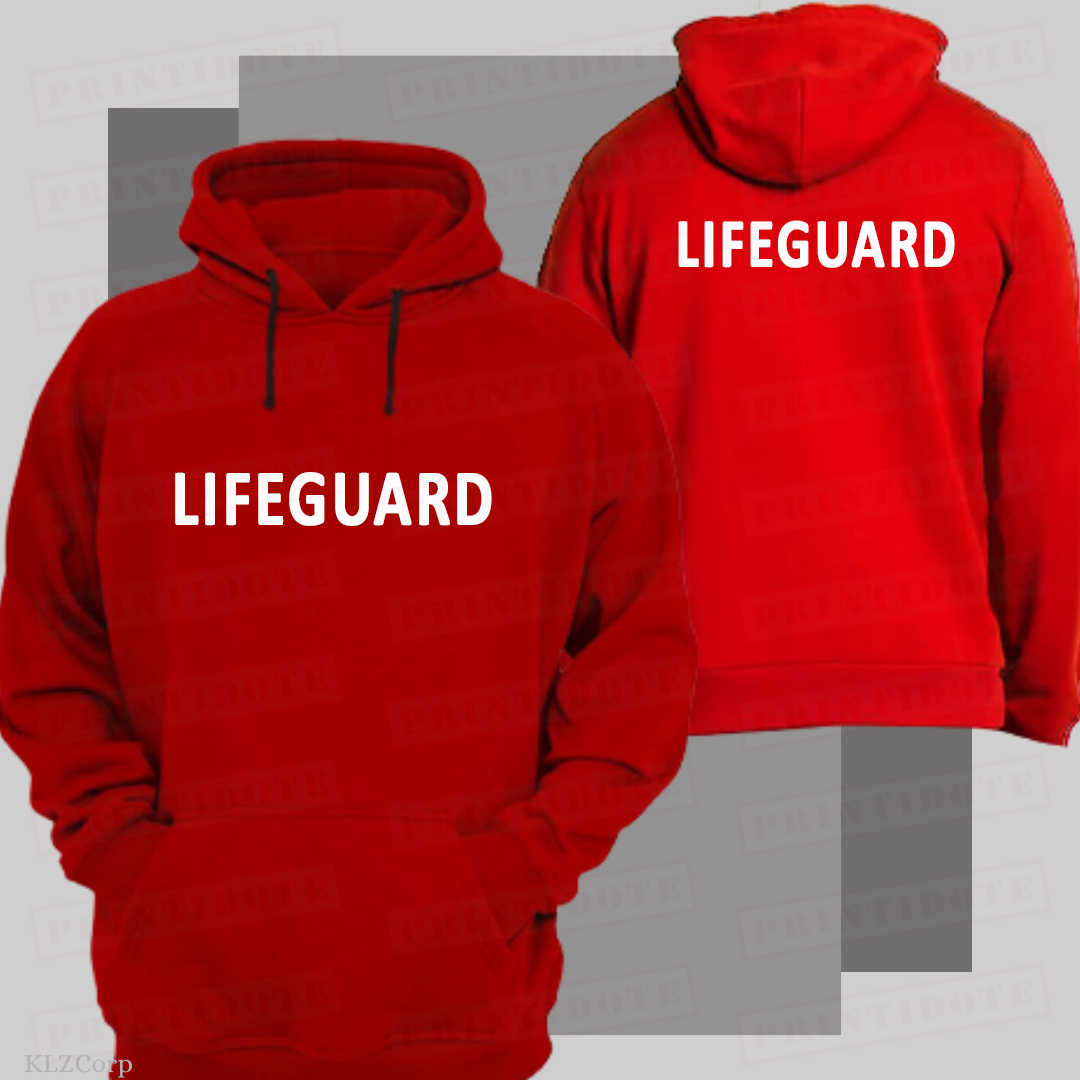 Lifeguard'' Hoodie - Red